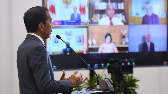 Presiden -Jokowi-buka-forum-bisnis-b20